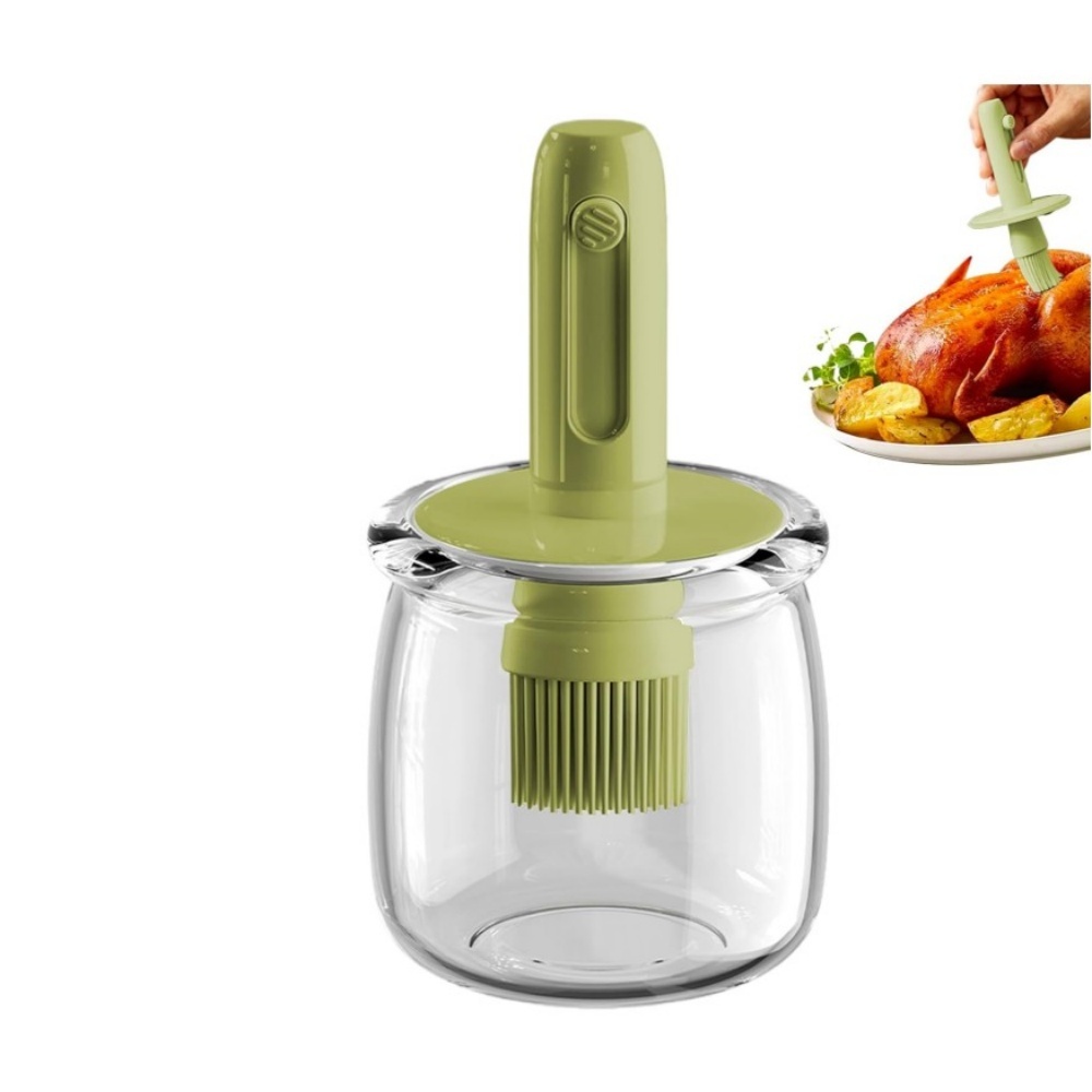 Kitchen Gadgets Dispenser Brush Holder - موزع زيت الطبخ، زجاجة خل خفيفة