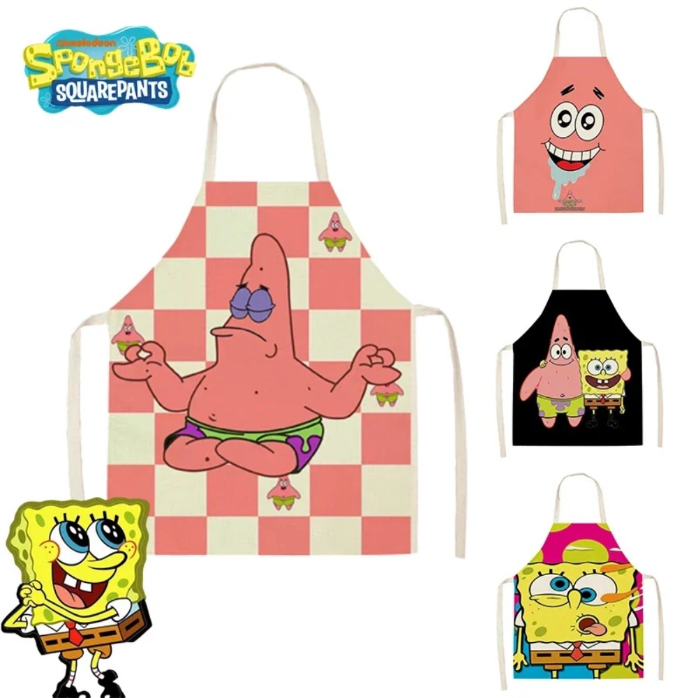 Kitchen Gadgets And Accessories - مرايل مطبخ سبونج بوب وباتريك للكبار،