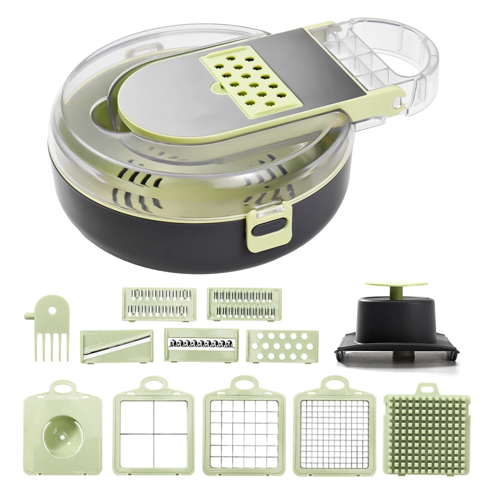 Kitchen Gadgets Save Time - قطاعة خضروات مع حاوية متعددة الوظائف