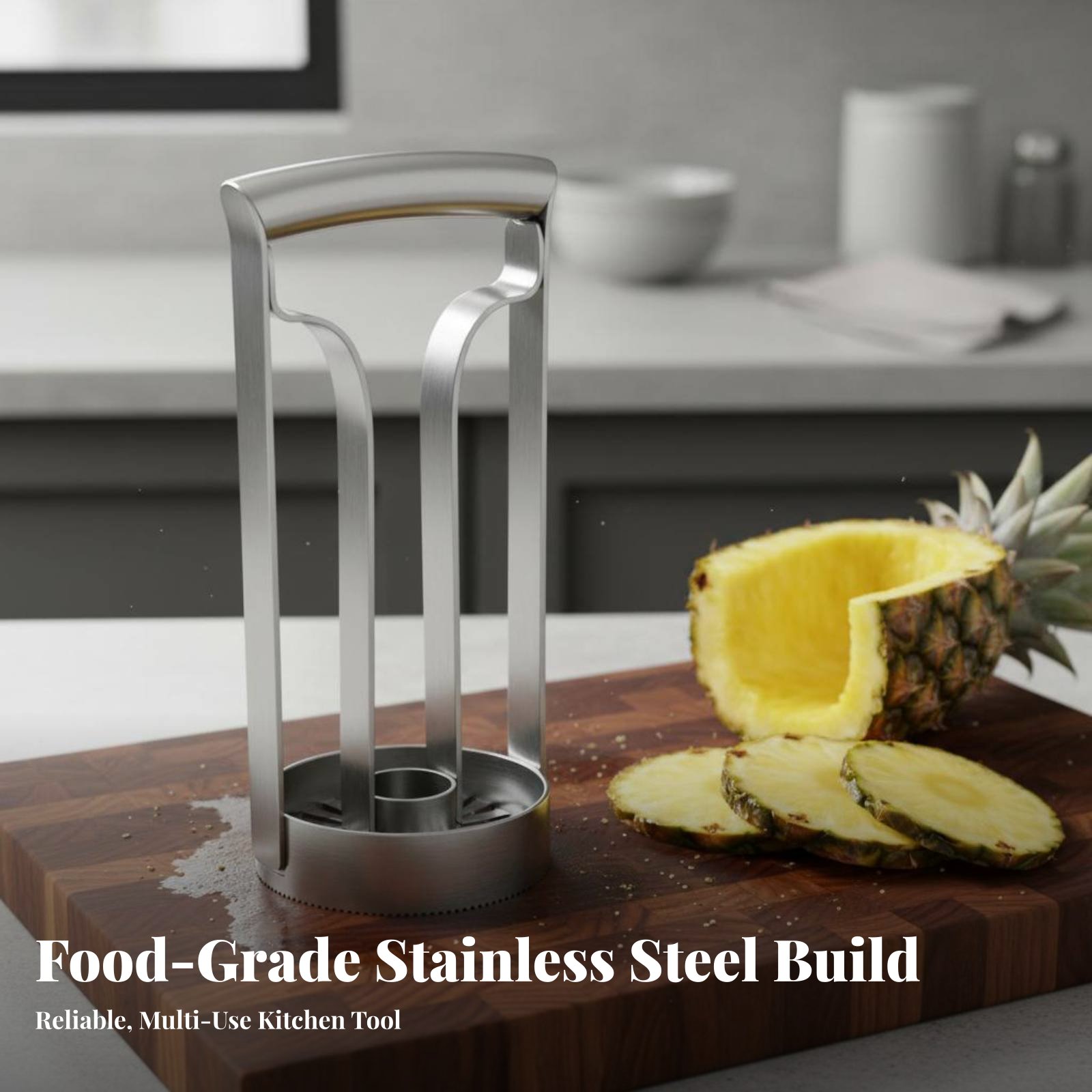 Kitchen Gadgets Save Time - قطاعة أناناس من الفولاذ المقاوم للصدأ،