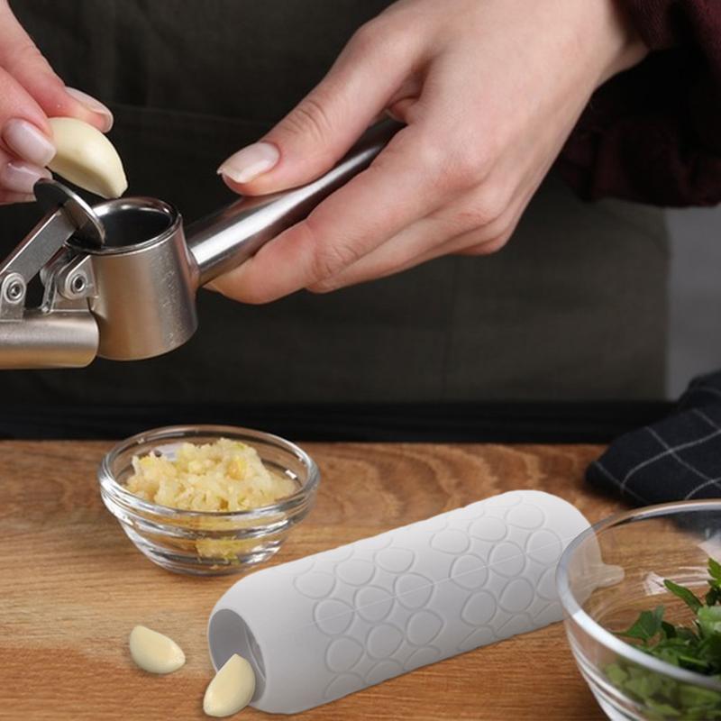 أنبوب مقشرة الثوم سيليكون سريع - مراجعة Kitchen Gadgets Small وسعره