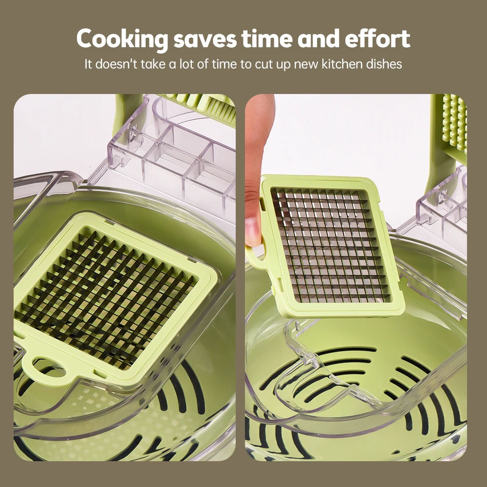 قطاعة خضروات مع حاوية متعددة ا - مراجعة Kitchen Gadgets Save Time وسعره