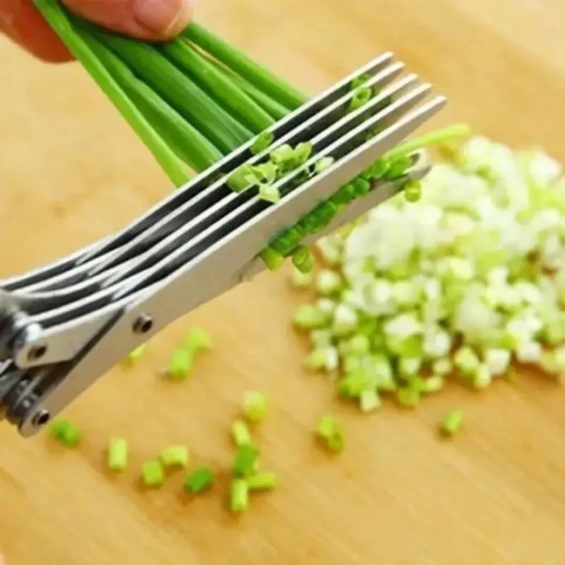 مقص أعشاب موفر للوقت بخمس شفرا - مراجعة Kitchen Gadgets Save Time وسعره