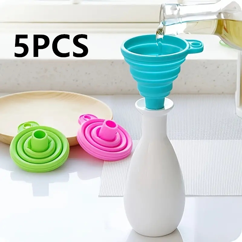 قمع سيليكون قابل للطي متعدد ال - مراجعة Kitchen Gadgets Small وسعره