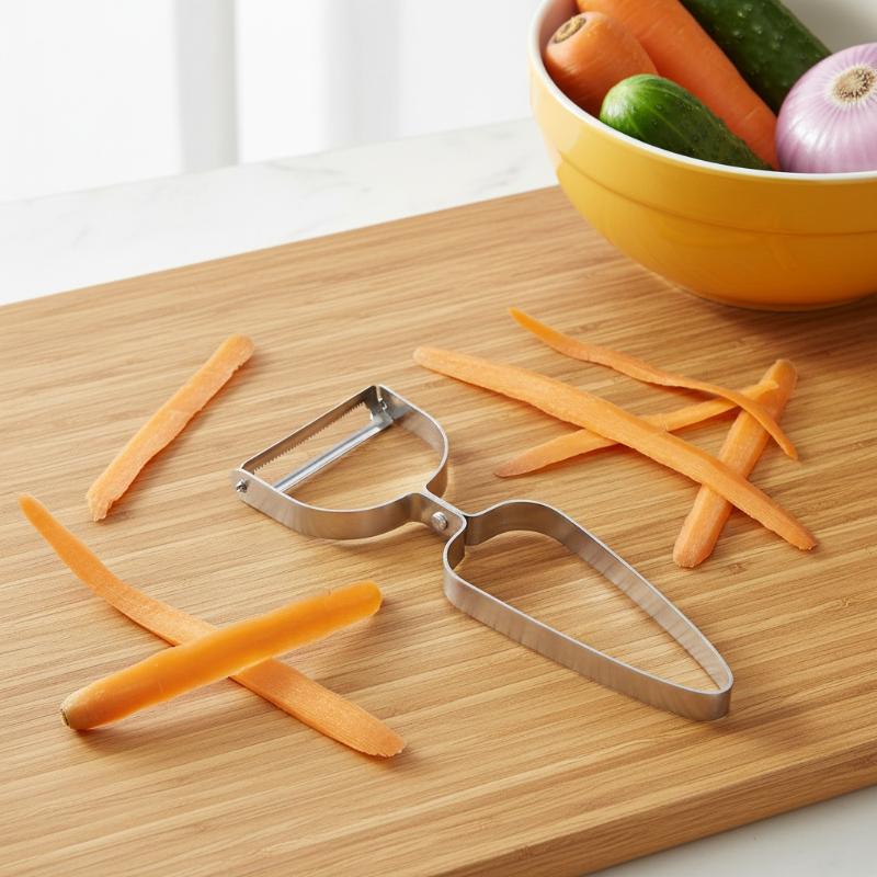 مقشرة خضروات من الفولاذ المقاو - مراجعة Kitchen Gadgets Save Time وسعره