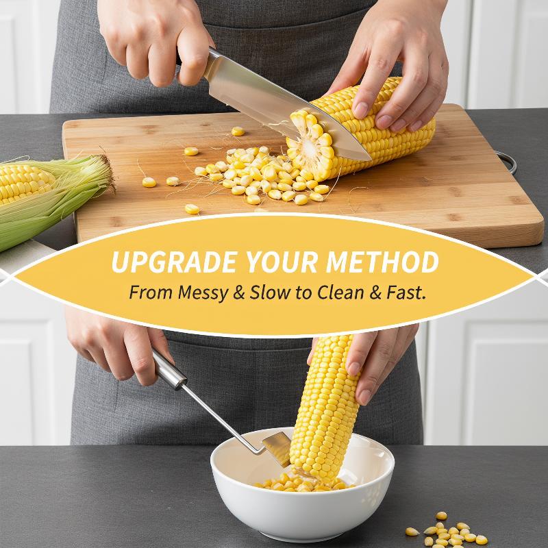 أداة تقشير الذرة من الفولاذ ال - مراجعة Kitchen Gadgets Save Time وسعره