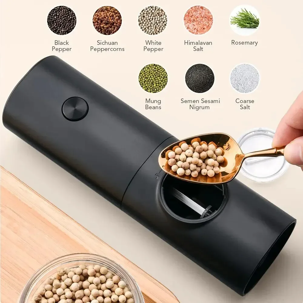 مطحنة ملح وفلفل كهربائية مع خش - مراجعة Kitchen Gadgets Small وسعره