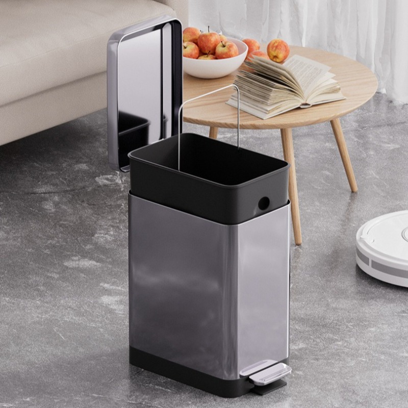 سلة مهملات فاخرة من الفولاذ ال - مراجعة Kitchen Gadgets Luxury وسعره