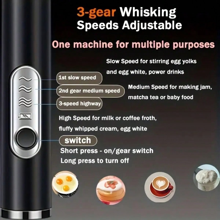 خلاط كهربائي محمول، خفاقة بيض، - مراجعة Milk Frother وسعره