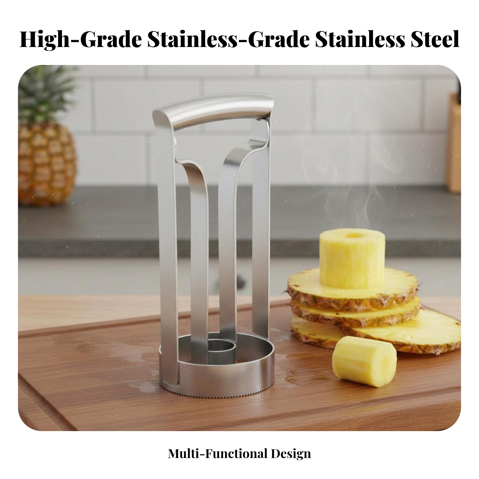 قطاعة أناناس من الفولاذ المقاو - مراجعة Kitchen Gadgets Save Time وسعره